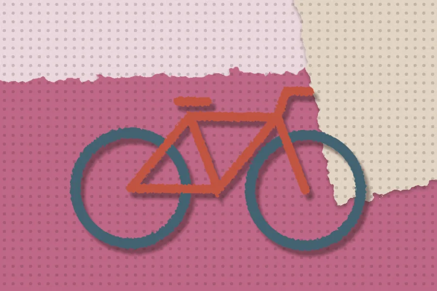 Collage illustration: Bike to Belém