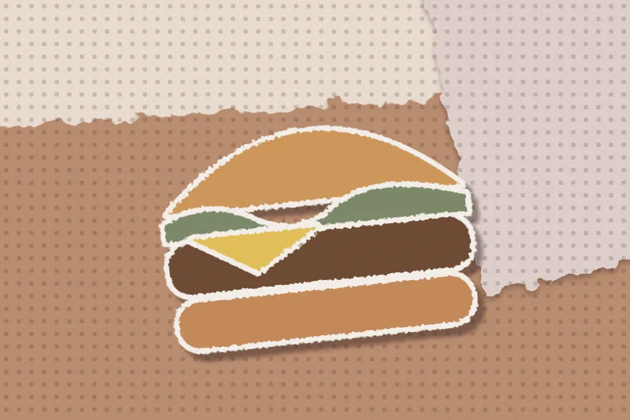 Collage illustration: Café do Rio