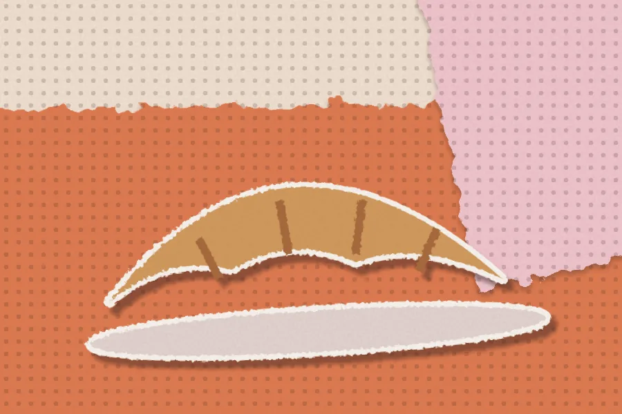 Collage illustration: Chez Croissant