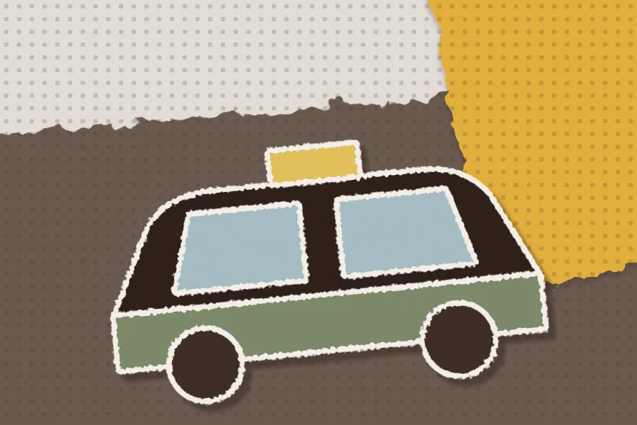 Collage illustration: Taxis